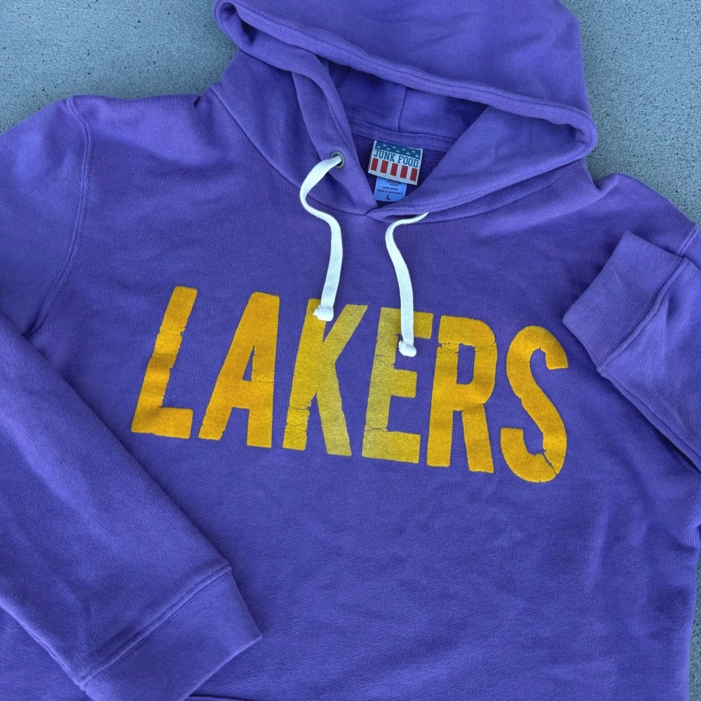 Junk Food Los Angeles Lakers Hoodie Men Large Pullover NBA
